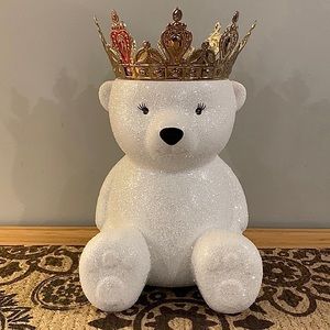 Bath & Body Works Royal Bear 3 Wick Candle Holder Pedestal NWT